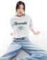 Фото #1 товара Abercrombie & Fitch heritage embriodery and print sweatshirt in grey