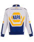 Men's White Chase Elliott NAPA Twill Driver Uniform Full-Snap Jacket