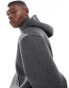 ASOS DESIGN heavyweight oversized scuba hoodie in charcoal marl