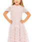 Фото #3 товара Little Girls Ruffle Tiered Short Sleeve A Line Dress