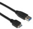 Фото #1 товара Good Connections 1m - USB 3.0 A - MicroUSB3.0 B - 1 m - USB A - Micro-USB B - USB 3.2 Gen 1 (3.1 Gen 1) - Male/Male - Black