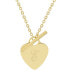 Фото #1 товара Isabel Initial Heart Toggle Necklace