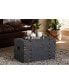 Фото #5 товара Palma Modern and Contemporary Transitional Fabric Upholstered Storage Trunk Ottoman