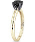 ფოტო #4 პროდუქტის Black Diamond (1 ct. t.w.) Solitaire Ring in 14k Yellow, White or Rose Gold