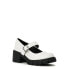 Фото #1 товара Madden NYC Lug Sole Mary Janes Shoes Women's 8.5 White Polyurethane Round Toe