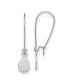 ფოტო #1 პროდუქტის Stainless Steel Polished Teardrop Dangle Kidney Wire Earrings