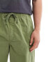 Vans Range baggy elastic waist trousers in olive green