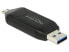 Фото #2 товара Delock 91734 - Memory Stick (MS) - MicroSD (TransFlash) - MicroSDHC - MicroSDXC - MMC - SD - SDHC - SDXC - Black - USB/Micro-USB - 21 mm - 64.5 mm - 11 mm
