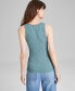 Фото #2 товара Women's Textured Sleeveless Tank Top, Created for Macy's