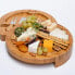 Фото #12 товара Аксессуары для приготовления пищи BlauKe® Круглая бамбуковая доска для сыра с набором ножей