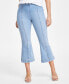 Фото #3 товара Джинсы укороченные с завышенной талией I.N.C. International Concepts Petite Pull-On Cropped Flare Jeans, созданные для Macy's