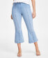 Petite Pull-On Cropped Flare Jeans, Created for Macy's