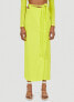 Фото #2 товара DION LEE 289256 Women's Rope Wrap Skirt in Acid Yellow Size US 8