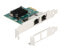 Фото #4 товара Delock PCI Express x1 Card to 2 x RJ45 Gigabit LAN BCM - PCIe - RJ-45 - Female - PCIe 2.0 - Grey - PC