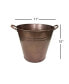 Famrhouse Collection Tin Bucket, Antique Copper