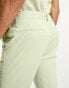 Фото #3 товара ASOS DESIGN flare suit trousers in pale green