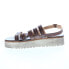 Фото #5 товара Bed Stu Ensley F395014 Womens Brown Leather Slip On Platform Sandals Shoes