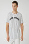 Beyaz Çizgili Erkek T-Shirt 3SAM10271HK
