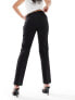 Фото #3 товара Mango slim button waist trouser in black