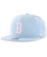 Фото #1 товара Men's Light Blue Boston Red Sox Ultra Suede Captain Snapback Hat