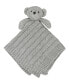 Baby Boy or Baby Girl Knit Bear Security Blanket