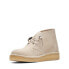 Фото #8 товара Clarks Desert Coal 26168791 Womens Beige Suede Lace Up Chukkas Boots