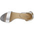 CL by Laundry Jody Metallic Wedding Ankle Strap Womens Silver Dress Sandals JOD