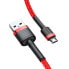 Фото #3 товара Wytrzymały elastyczny kabel przewód USB microUSB QC3.0 2.4A 1M czerwony