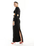 Фото #7 товара Missyempire cut out maxi column skirt co-ord in black