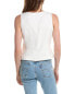 Lucy Paris Carmy Linen Vest Women's White L