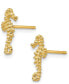 ფოტო #2 პროდუქტის Seahorse Stud Earrings in 14k Gold