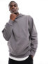 ASOS DARK FUTURE oversized hoodie in charcoal grey with graffiti back print Volcanic Glass, S - фото #5