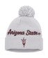 Фото #1 товара Men's Gray Arizona State Sun Devils Cuffed Knit Hat with Pom