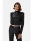 ფოტო #1 პროდუქტის Women's Leather Fashion Biker, Black