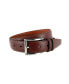 ფოტო #1 პროდუქტის Men's Lorenzo 32mm Dropped Edge Leather Dress Belt