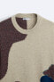 Abstract jacquard sweater