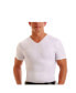 ფოტო #3 პროდუქტის Men's Big & Tall Insta Slim Compression Short Sleeve V-Neck T-Shirt