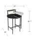 Фото #2 товара Arcklid Faux Marble End Table with Storage