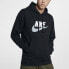 Nike 胸前LOGO 运动休闲连帽衫套头卫衣 男款 黑色 / Кофта Nike Hoodie Nike Logo AV8411-010