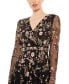 Фото #2 товара Women's Floral Embroidered A-Line Cocktail Dress