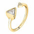Stylish gold-plated open ring Trilliant SAWY07