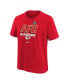 ფოტო #3 პროდუქტის Big Boys Red Kansas City Chiefs 2023 AFC Champions Iconic T-shirt