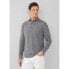 HACKETT Wool Blend long sleeve polo Серый, M - фото #1