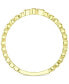 Black Enamel Beaded Cross Ring in 14k Gold-Plated Sterling Silver