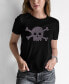 ფოტო #1 პროდუქტის Women's Word Art XOXO Skull T-shirt