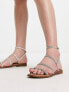 Steve Madden – Transport – Sandalen in Silber mit Strassbesatz