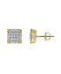 Фото #4 товара Money Trunks 14k Yellow Gold 0.41 cttw Certified Natural Diamond Stud Earring for Men/Women, Screw Back