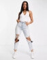 Фото #2 товара ASOS DESIGN halter neck bodysuit in white