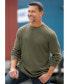 ფოტო #3 პროდუქტის Big & Tall Waffle-Knit Thermal Crewneck Tee