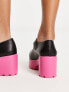 KOI Tira Sticky Secrets mary janes with pink sole in black